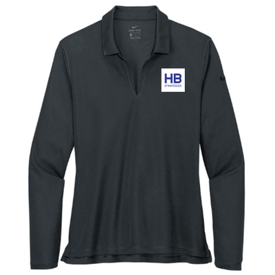 HBStrategies - Nike - Ladies Dri-FIT Long Sleeve Polo - v4