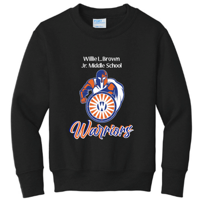 WillieBrownJr.MiddleSchool - Port & Company Youth Crewneck Sweatshirt