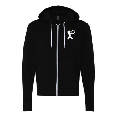 Tambourin - Unisex Sponge Fleece Full-Zip Hooded Sweatshirt