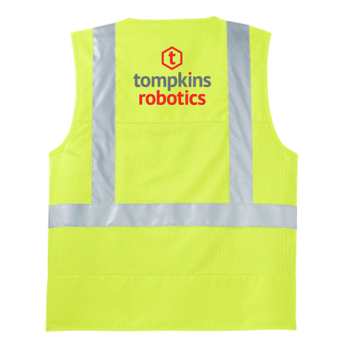 Tompkins Robotics - PRINTED - CornerStone CSV 405 ANSI 107 Class 2 Mesh Back Safety Vest