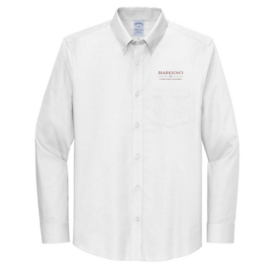 MarksonsFurniture - Brooks Brothers Wrinkle-Free Stretch Nailhead Shirt White