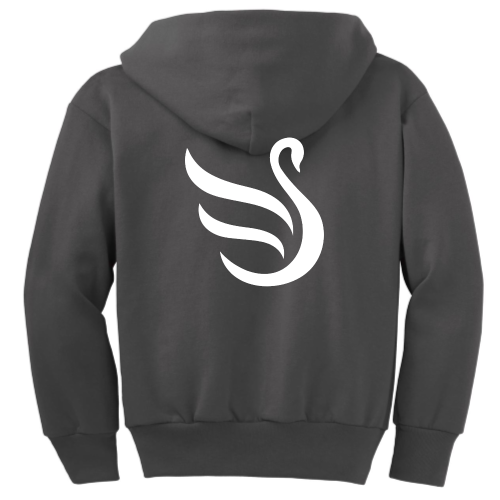 BlueSwan - Port & Company Youth Full-Zip Hooded Sweatshirt