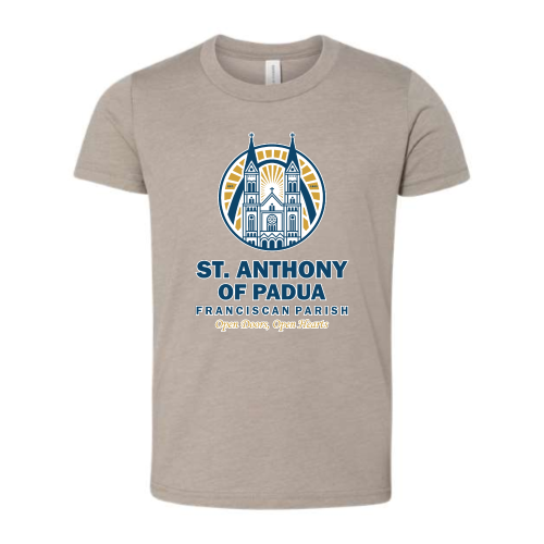 St. Anthony of Padua - Unisex Heather CVC Short Sleeve Tee Digital Print