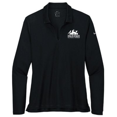SolidRockStructures - Nike - Ladies Dri-FIT Long Sleeve Polo