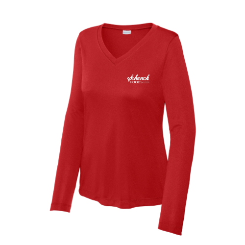 SchenckFoods - Sport Tek Ladies Long Sleeve V Neck Competitor Tee