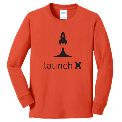 LaunchX - Port & Company Youth Long Sleeve 5.4-oz 100% Cotton T-Shirt