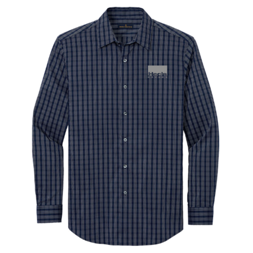 Navy Blazer/ White Grid Check