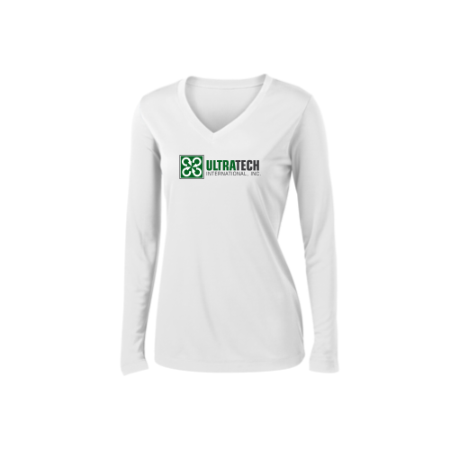 UltraTech - Sport Tek Ladies Long Sleeve V Neck Tee v1