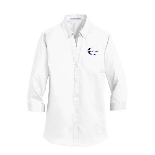 PaceGroup Port Authority - Ladies Three-Quarter Sleeve Shirt White