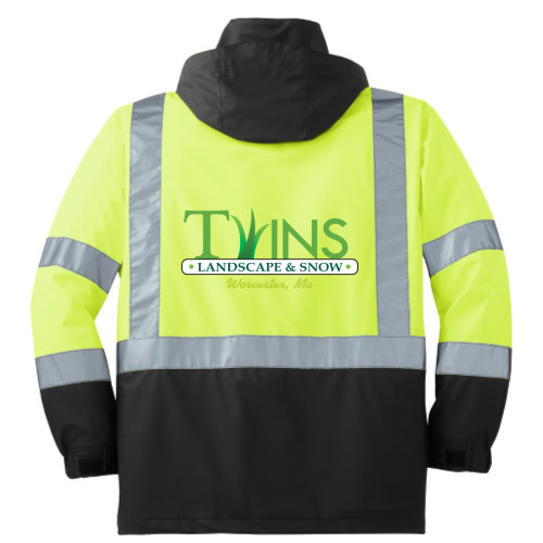 Twins Lawn Service - CornerStone ANSI 107 Class 3 Safety Windbreaker