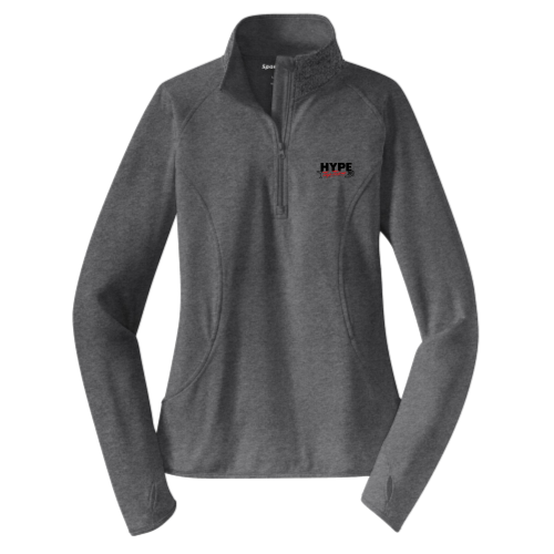 Hype Tap Team - Sport-Tek Ladies Sport-Wick Stretch 1/2-Zip Pullover - v2