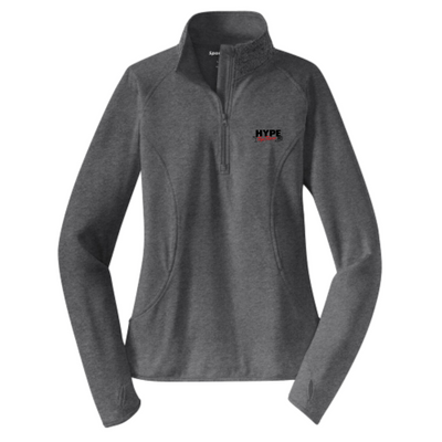 Hype Tap Team - Sport-Tek Ladies Sport-Wick Stretch 1/2-Zip Pullover - v2