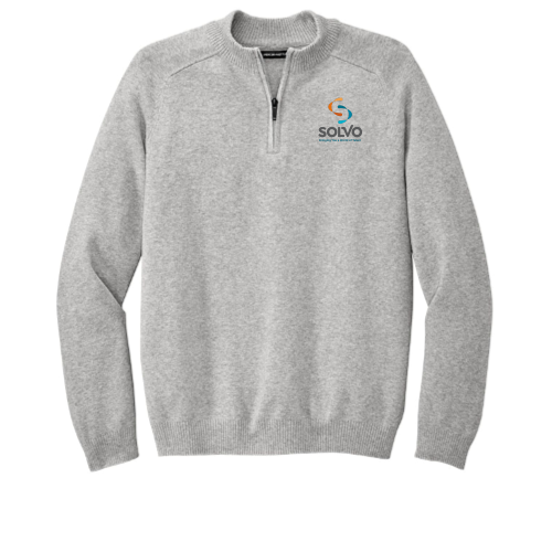 MercerMettle - Men's Quarter-Zip Sweater - Grey