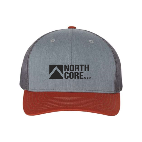 Heather Grey Charcoal Dark Oran