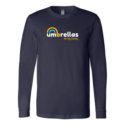 Umbrellas On The Beach - Bella+Canvas Unisex Jersey Long Sleeve Tee
