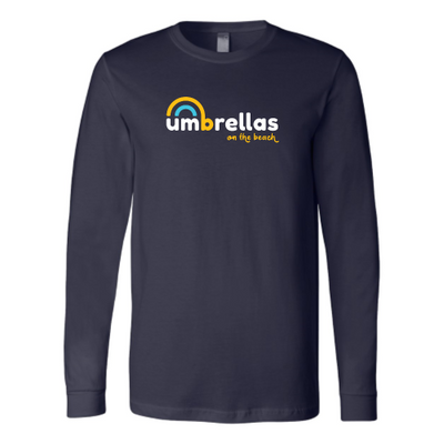 Umbrellas On The Beach - Bella+Canvas Unisex Jersey Long Sleeve Tee