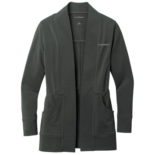 CurrentHR Port Authority Ladies Microterry Cardigan