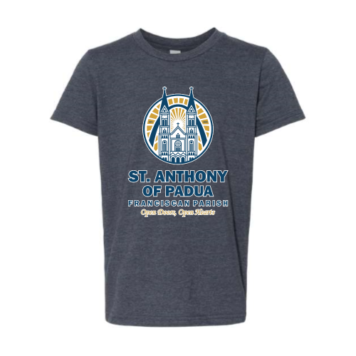 St. Anthony of Padua - Unisex Heather CVC Short Sleeve Tee Digital Print