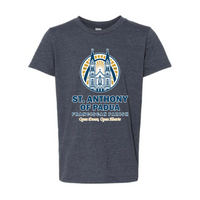 St. Anthony of Padua - Unisex Heather CVC Short Sleeve Tee Digital Print