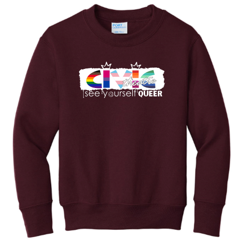 CivicTheatreMerch - Port & Company Youth Crewneck Sweatshirt