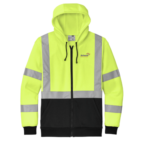 Astound - CornerStone A107 Class 3 Heavy-Duty Fleece Full-Zip Hoodie