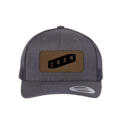 Iren - Leather Patch Adult Trucker Cap