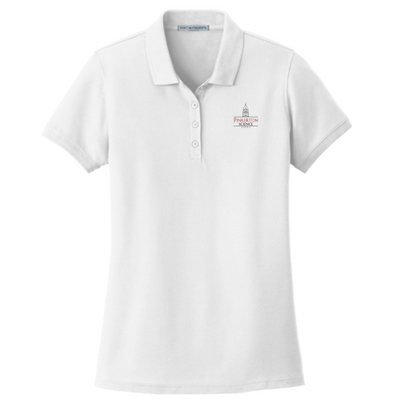 PinkertonScience - Port Authority Ladies Core Classic Pique Polo - White