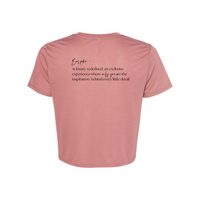 BespokeBeautyLoft - Ladies' Flowy Cropped T-Shirt