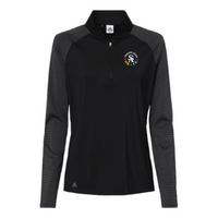 Troupe6029 - Women's Stripe Block Quarter-Zip Pullover