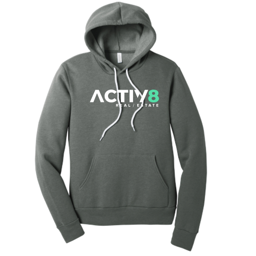 ACTIV8RealEstate - Unisex Poly/Cotton Hooded Pullover Sweatshirt