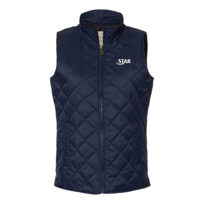 StarAutismSupport - Women's Vintage Diamond Quilted Vest