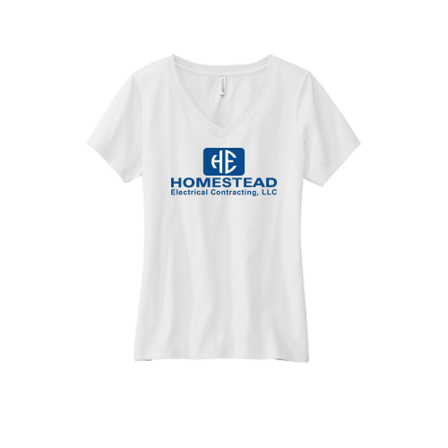 Homestead Volunteer Knitwear Women's Daily V-Neck Tee USA-Made