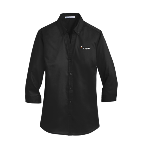 Shapiro - Port Authority Ladies 3/4-Sleeve SuperPro Twill Shirt