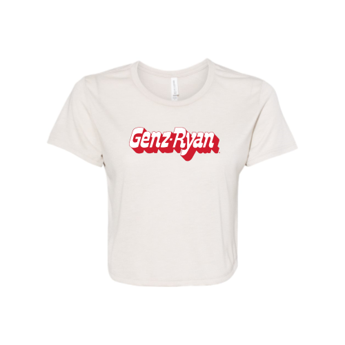 GenzRyan - Ladies' Flowy Cropped T-Shirt