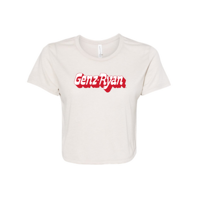 GenzRyan - Ladies' Flowy Cropped T-Shirt