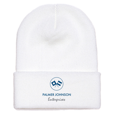 PJEnt - Cuffed Knit Beanie - White