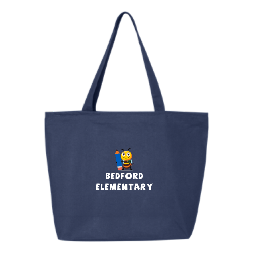 BedfordBees - 24.5L Canvas Zippered Tote V2