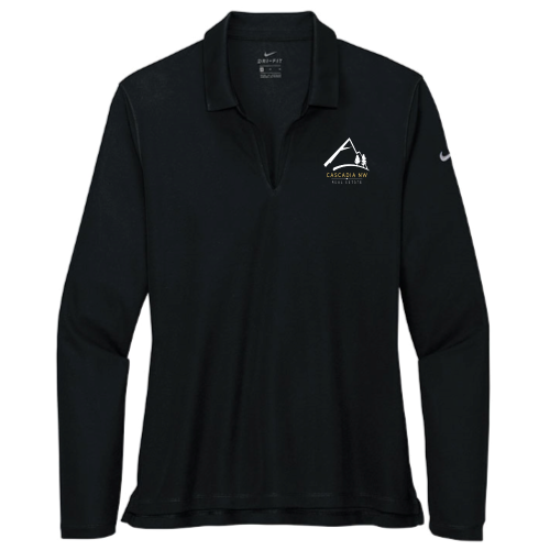 CascadiaNWRealEstate - Nike - Ladies Dri-FIT Long Sleeve Polo v2