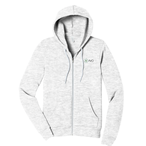 AvoInc - Unisex Sponge Fleece Full-Zip Hooded Sweatshirt