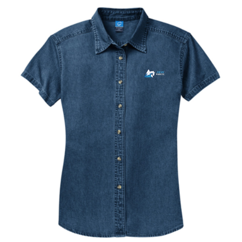 FEDITC - Port & Company Ladies Short Sleeve Value Denim Shirt
