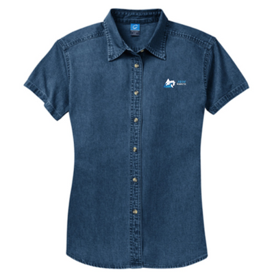 FEDITC - Port & Company Ladies Short Sleeve Value Denim Shirt