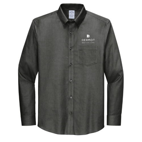 Dermot - Brooks Brothers Wrinkle Free Stretch Nailhead Shirt v1