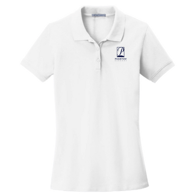 PhantomScreens - Port Authority Ladies EZCotton Polo - White