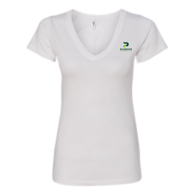 Plymouth Pickleball Club - Next Level Women's V-Neck T-Shirt