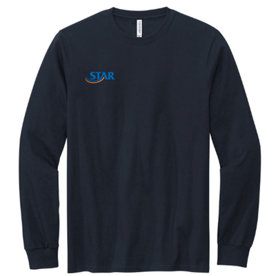 StarAutismSupport- Volunteer Knitwear Chore Long Sleeve Tee USA-Made