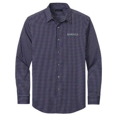 Barings - Brooks Brothers - Men's Tech Stretch Pattern Shirt