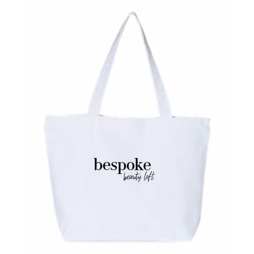 BespokeBeautyLoft - 24.5L Canvas Zippered Tote