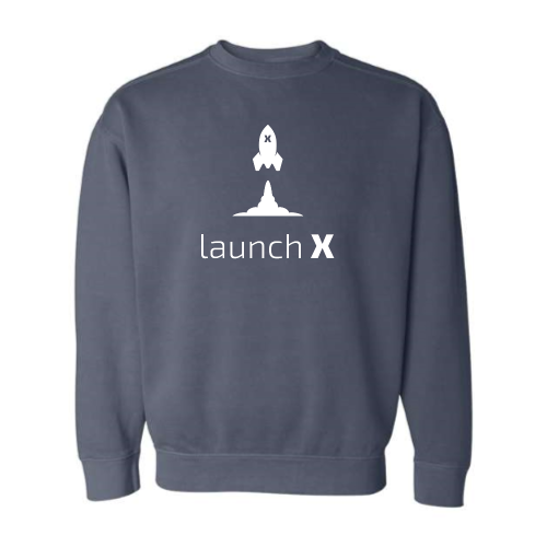 LaunchX - Comfort Colors Pigment-Dyed Crewneck Sweatshirt