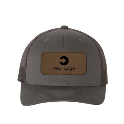 Leather Patch Trucker Cap