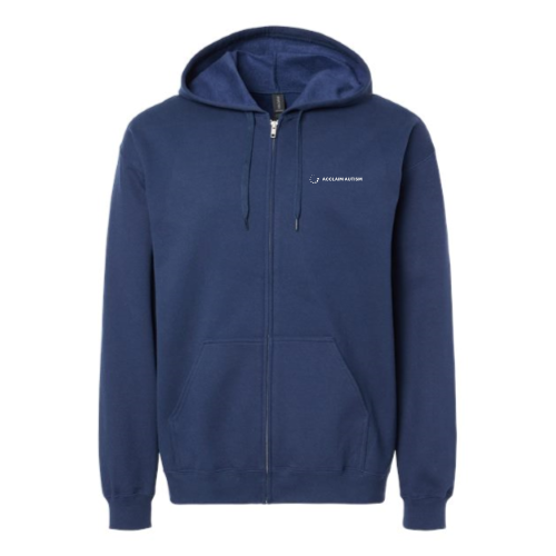 AcclaimAutism - Gildan Softstyle Full Zip Hooded Sweatshirt